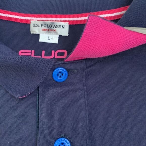 U.S.Polo Assn Cotton Long Sleeve Embroidered Logo Shirt Size L - Picture 7 of 11